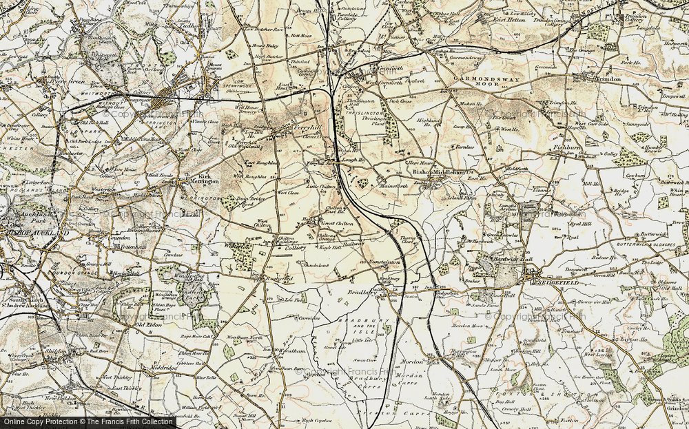 Old Map of Chilton Lane, 1903-1904 in 1903-1904