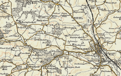 Old map of Chilton Leys in 1899-1901