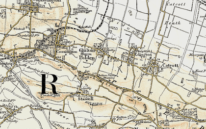 Old map of Chilton Polden in 1898-1900