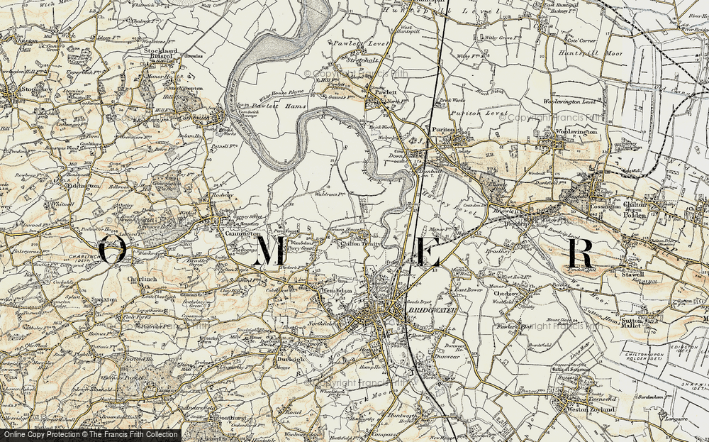 Old Map of Chilton Trinity, 1898-1900 in 1898-1900