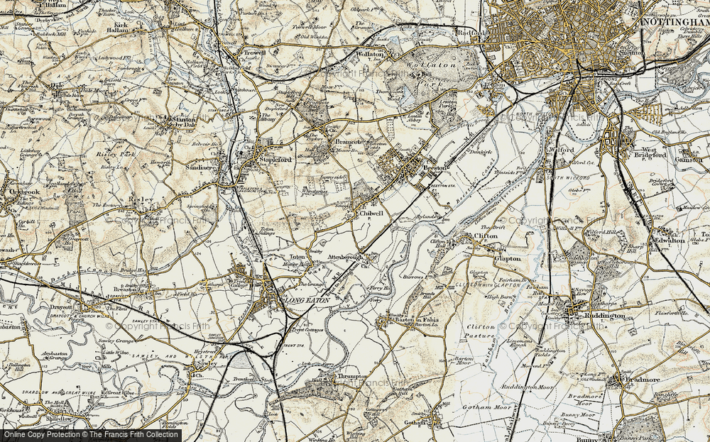 Old Map of Chilwell, 1902-1903 in 1902-1903