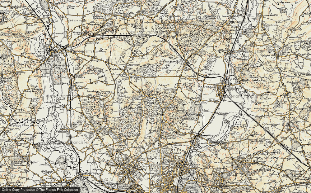 Old Map of Chilworth, 1897-1909 in 1897-1909