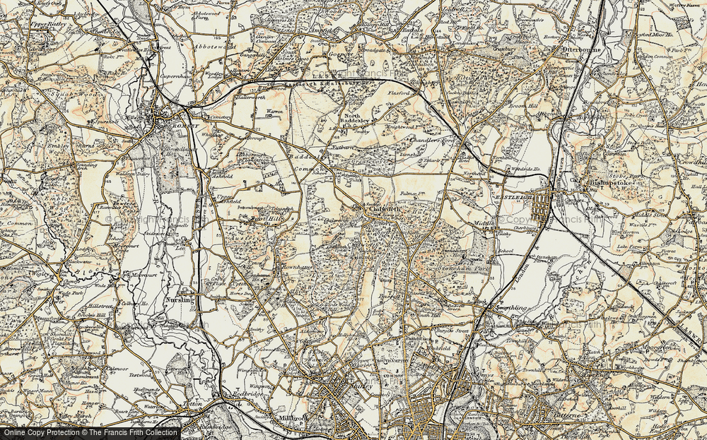 Old Map of Chilworth Old Village, 1897-1909 in 1897-1909