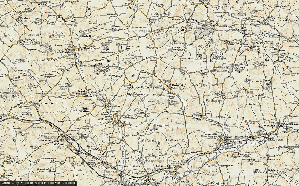 Old Map of Chimney Street, 1899-1901 in 1899-1901