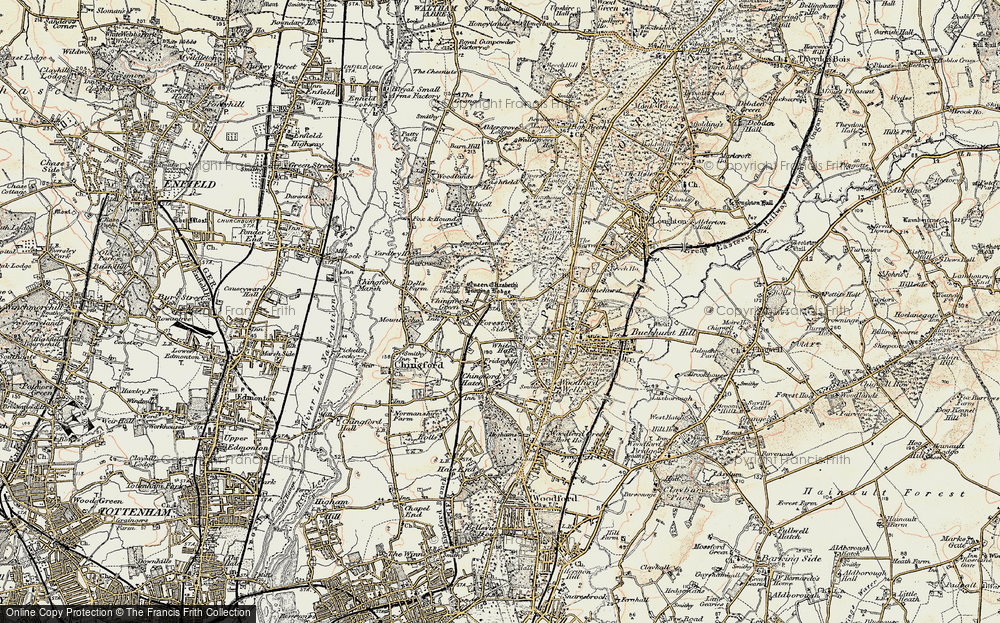 Old Map of Chingford, 1897-1898 in 1897-1898