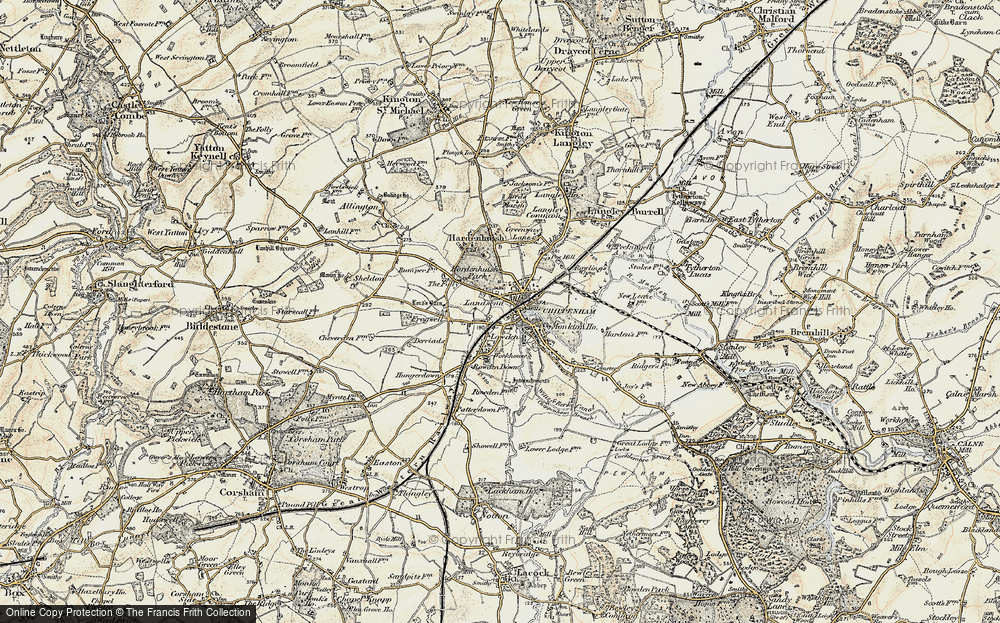 Old Map of Chippenham, 1899 in 1899