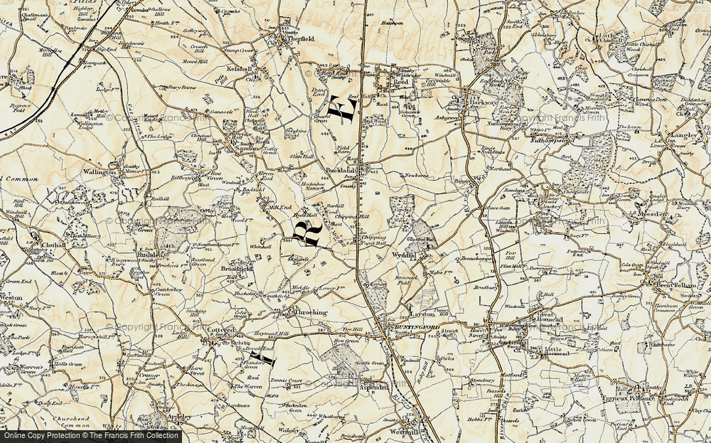 Old Map of Chipping, 1898-1899 in 1898-1899