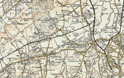 Old map of Chipstead in 1898