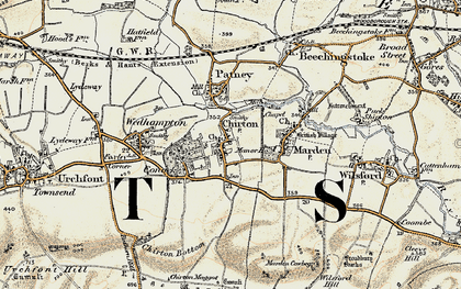 Old map of Chirton in 1898-1899