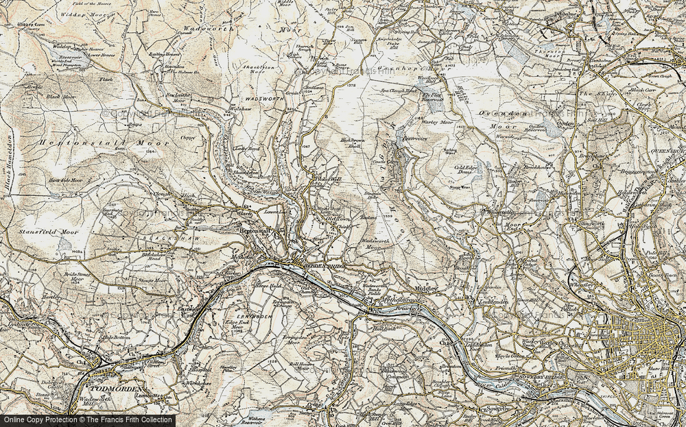 Old Map of Chiserley, 1903 in 1903