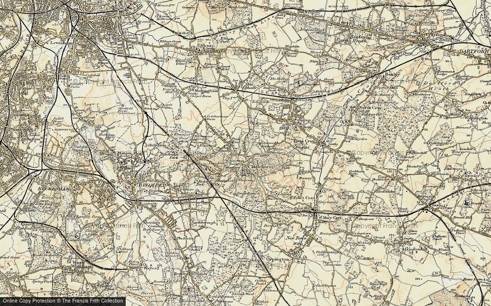 Old Map of Chislehurst, 1897-1902 in 1897-1902