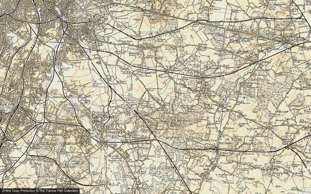 Old Map of Chislehurst West, 1897-1902 in 1897-1902