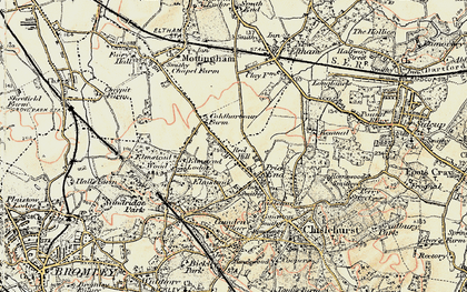 Old map of Chislehurst West in 1897-1902
