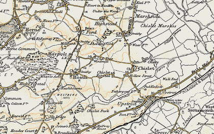 Old map of Chislet Forstal in 1898-1899