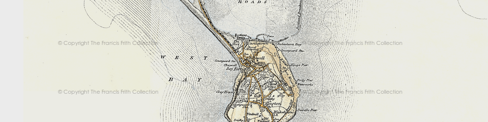 Old map of Chiswell in 1899
