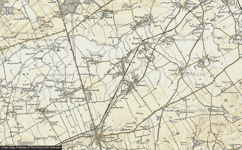 Old Map of Chiswick End, 1898-1901 in 1898-1901