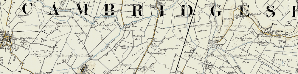 Old map of Chittering in 1901