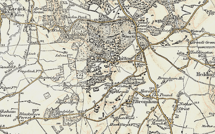 Old map of Chittoe in 1899