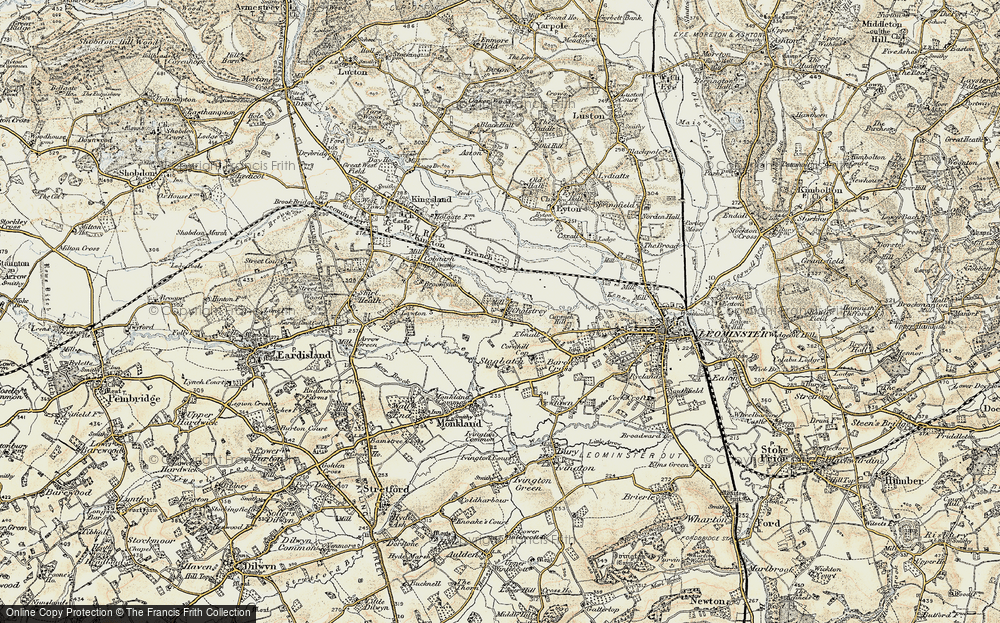 Old Map of Cholstrey, 1900-1903 in 1900-1903