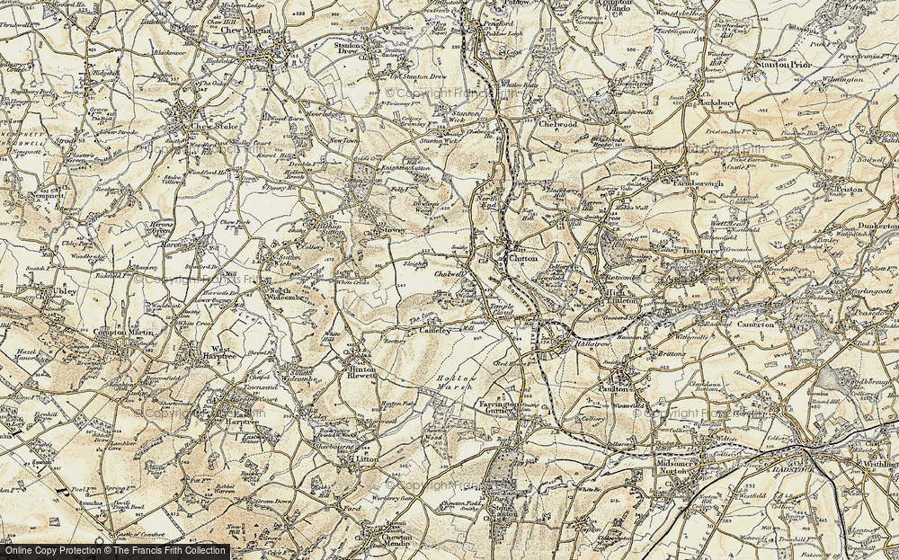 Old Map of Cholwell, 1899 in 1899