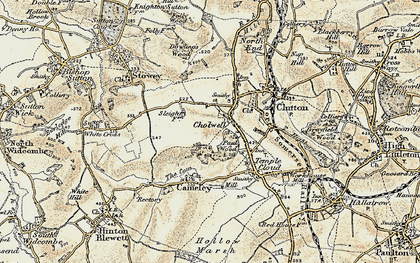 Old map of Cholwell in 1899