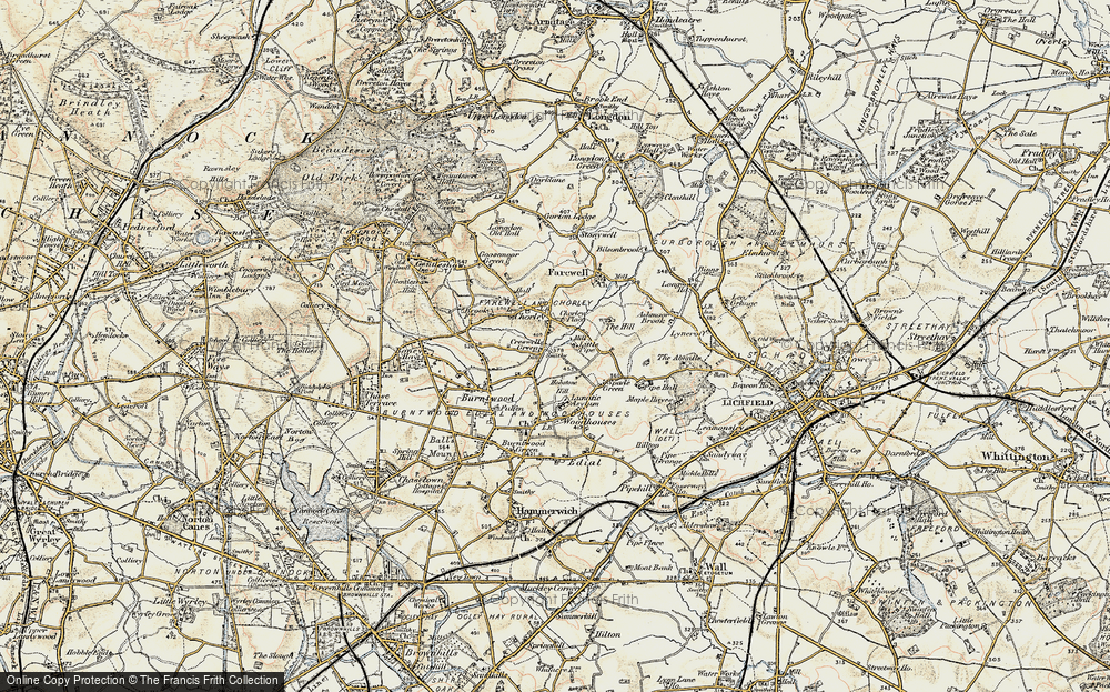Historic Ordnance Survey Map of Chorley, 1902