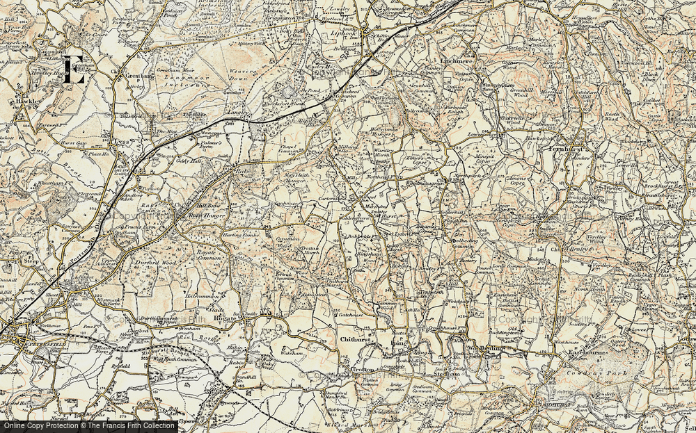 Old Map of Chorley Common, 1897-1900 in 1897-1900