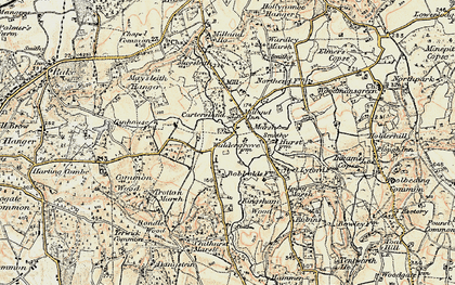 Old map of Chorley Common in 1897-1900