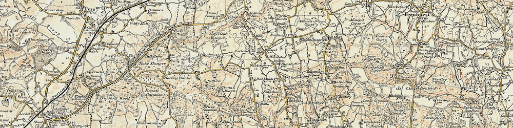 Old map of Chorley Common in 1897-1900