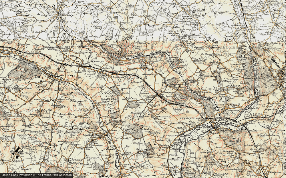 Old Map of Chorleywood West, 1897-1898 in 1897-1898