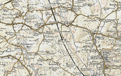 Old map of Chorlton in 1902