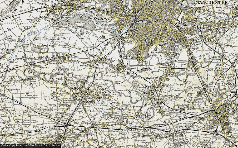 Old Map of Chorlton-cum-Hardy, 1903 in 1903