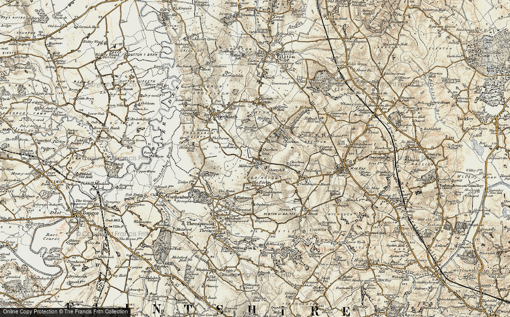 Old Map of Chorlton Lane, 1902 in 1902