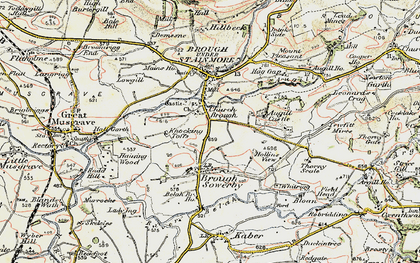 Old map of Augill Castle in 1903-1904
