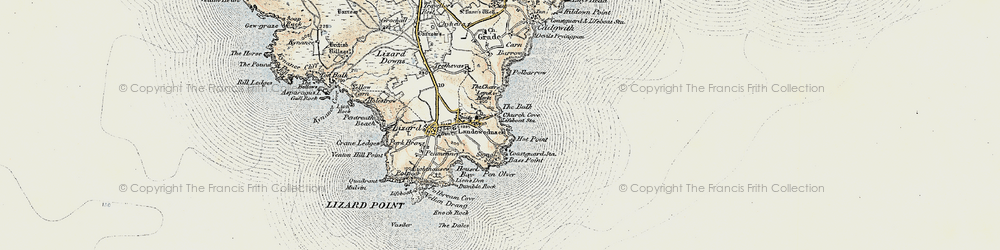 Old map of Church Cove in 1900