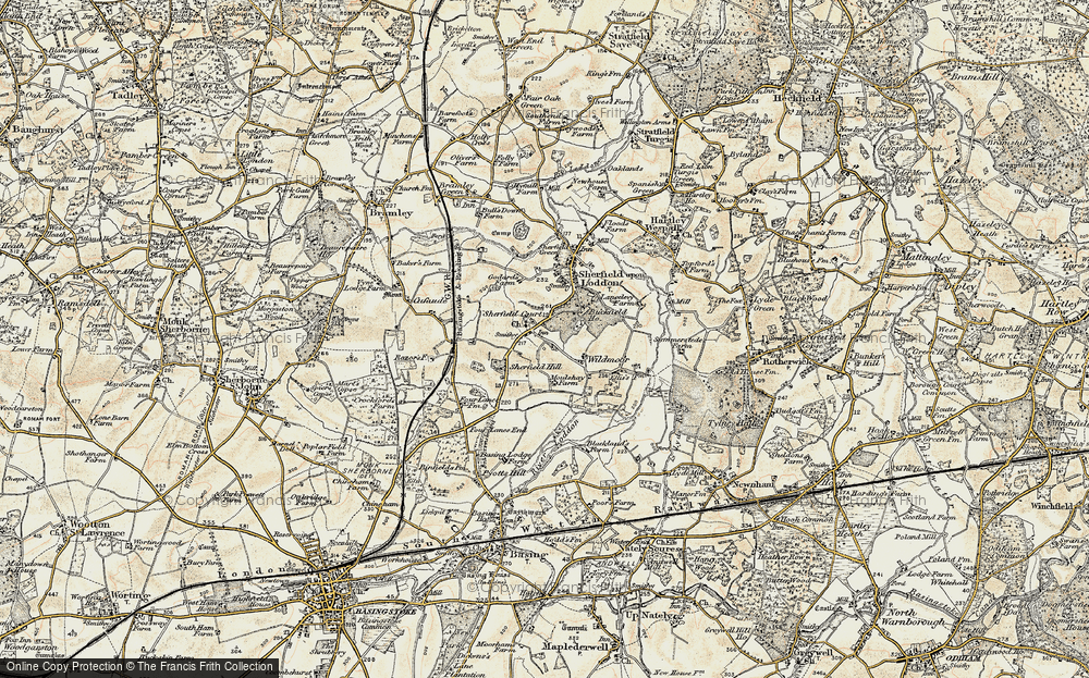Old Map of Church End, 1897-1900 in 1897-1900