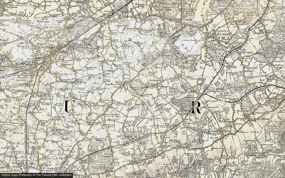 Old Map of Church End, 1897-1909 in 1897-1909