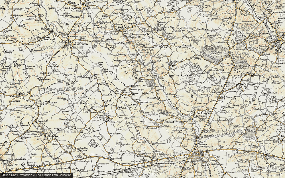 Old Map of Church End, 1898-1899 in 1898-1899