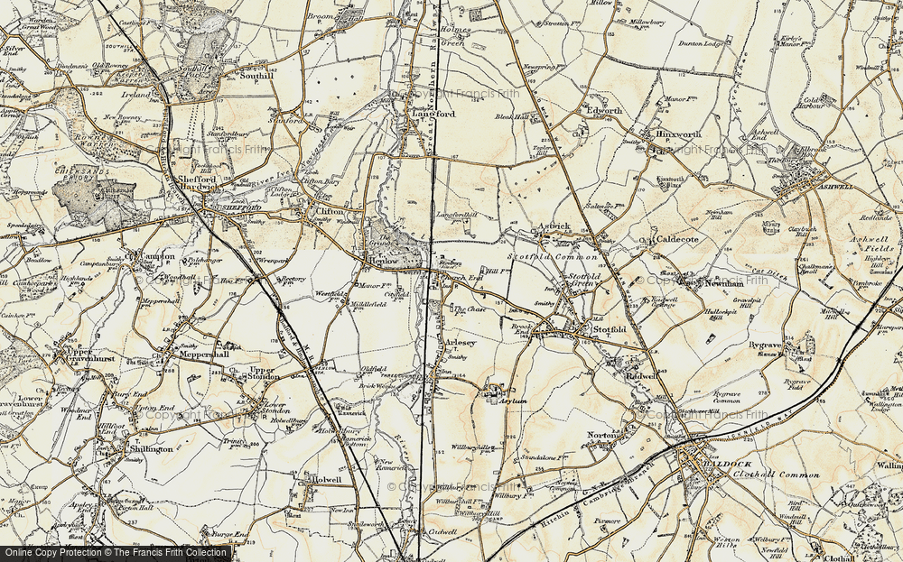 Old Map of Church End, 1898-1901 in 1898-1901