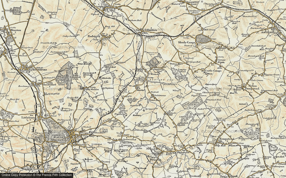 Old Map of Church End, 1898-1901 in 1898-1901