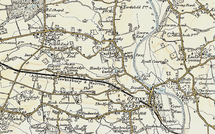 Old map of Severn End in 1899-1901