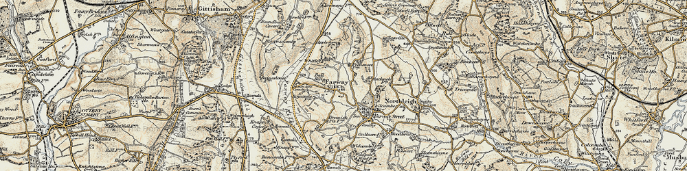 Old map of Boycombe Fm in 1898-1900