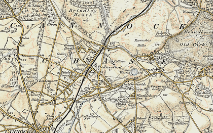 Old map of Church Hill in 1902