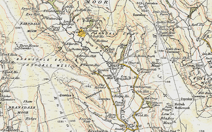 Old map of Lendersfield Ho in 1903-1904