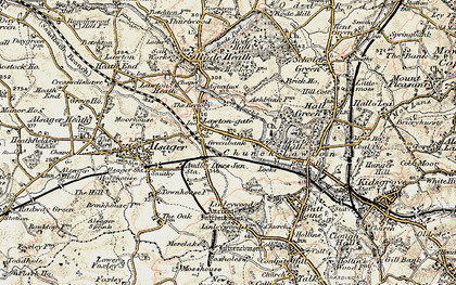 Old map of Church Lawton in 1902-1903