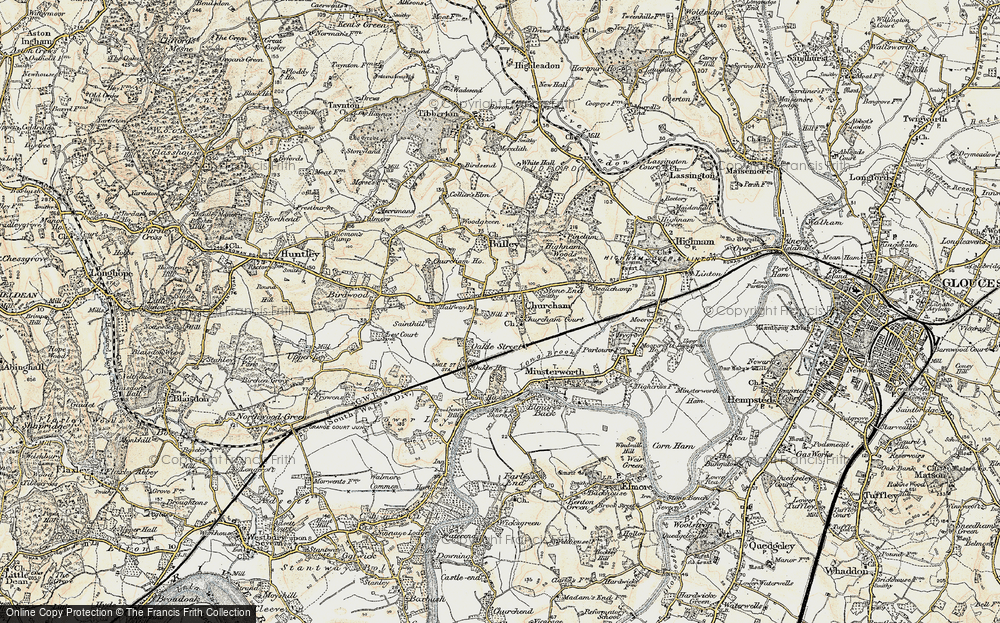 Old Map of Churcham, 1898-1900 in 1898-1900