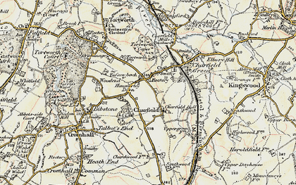 Old map of Churchend in 1898-1899