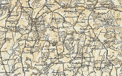 Old map of Bucksteep Manor in 1898