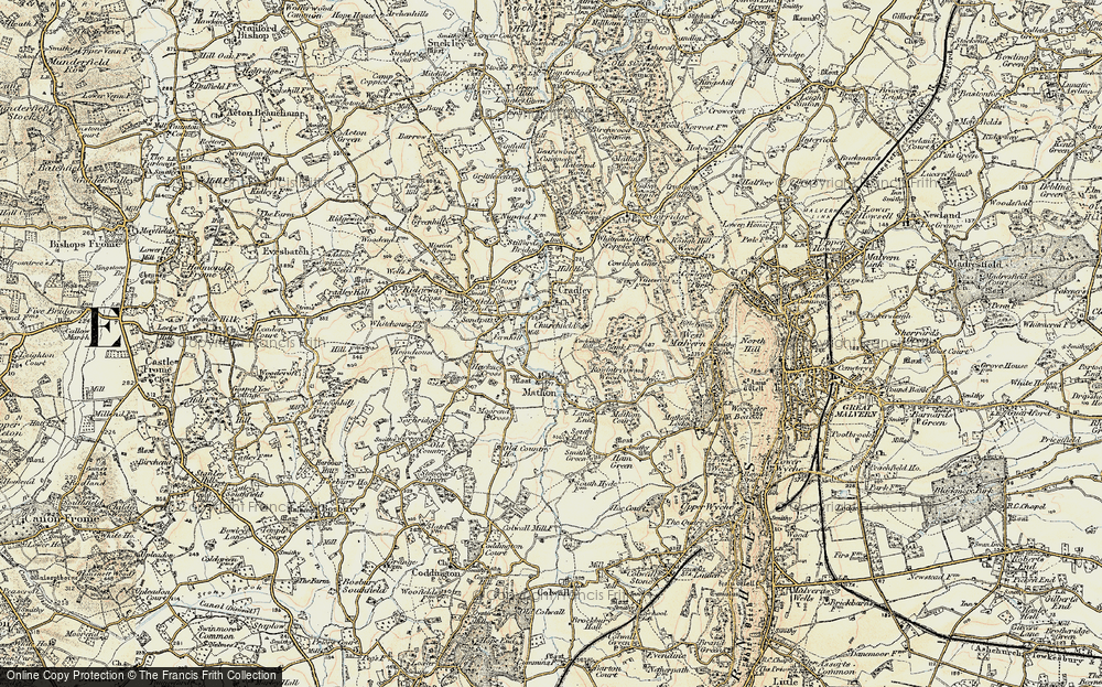 Old Map of Churchfield, 1899-1901 in 1899-1901