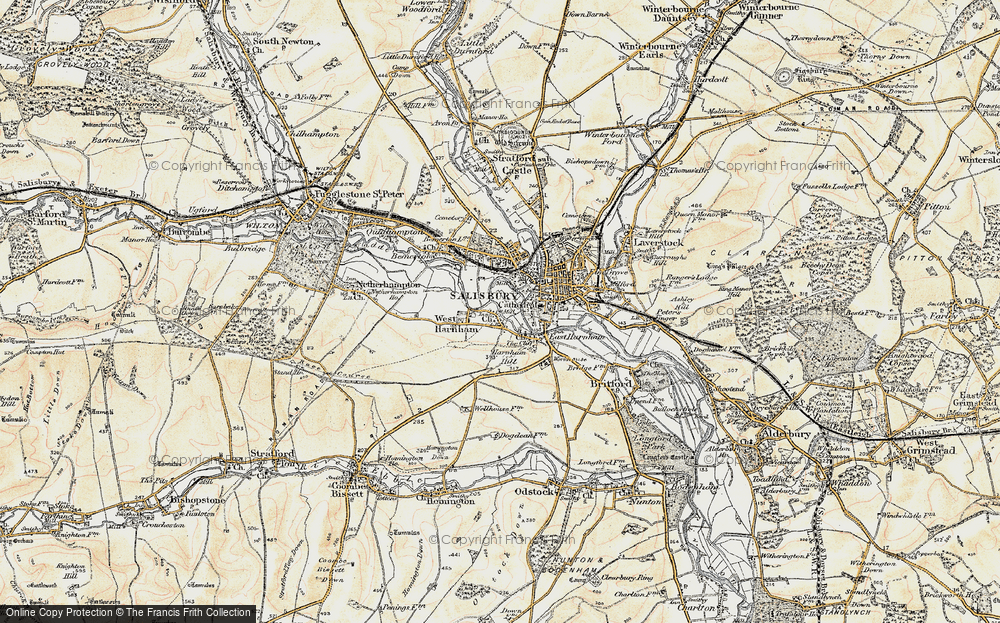 Old Map of Churchfields, 1897-1898 in 1897-1898